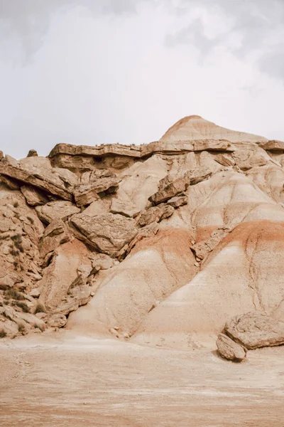 Ikonischer Berg Der Wüste Von Barcenas Reales Navarra Spanien — Stockfoto