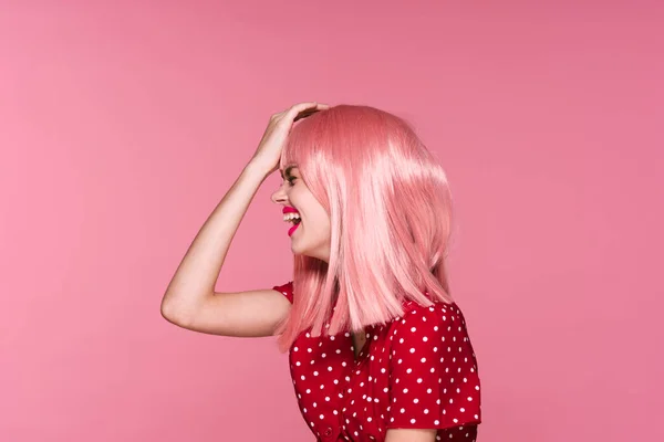 Hair stylist dying hair of woman with pink dye 20569925 Stock Photo at  Vecteezy