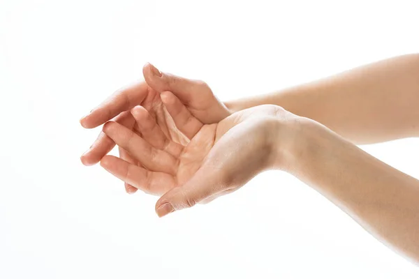 Woman Hands Isolated White Background — Stock Photo, Image