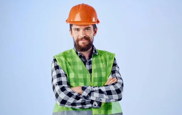 Jovem Bonito Homem Trabalhador Estúdio — Fotografia de Stock