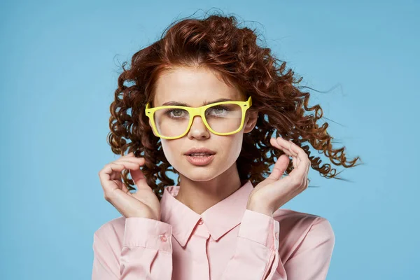 Young Beautiful Woman Wearing Glasses — Stock Photo, Image