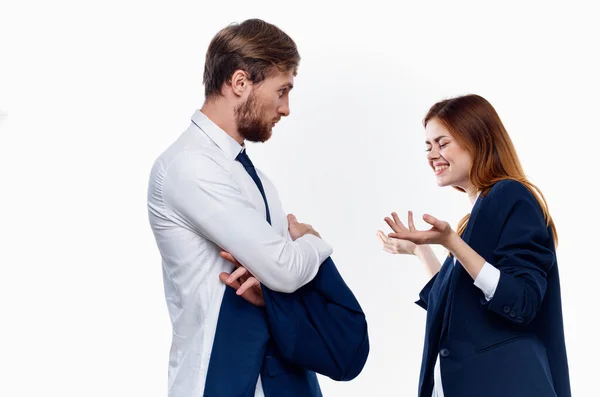 Dos Empresarios Estudio Sobre Blanco — Foto de Stock