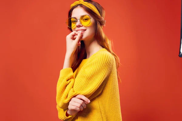 선글라스를 아름다운 — 스톡 사진