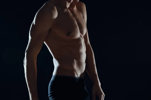 Young Man Athlete Posing Studio Isolated Background — Stock Photo, Image