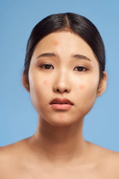 Young Beautiful Asian Woman Acne Studio Shot — Stock Photo, Image