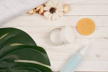 Sabun banyosu aksesuarları için ahşap dekoratif yeşil yaprak kozmetiği