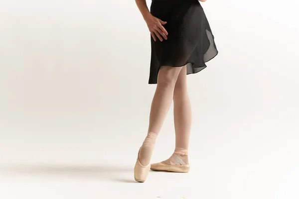 Ballerina Tutù Che Esegue Esercizio Danza Foto Alta Qualità — Foto Stock