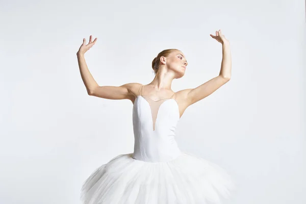 Balerina Tütüben Táncos Gyakorlat Kiváló Minőségű Fénykép — Stock Fotó