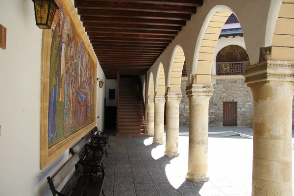 Troodosa Manastırı Kikkos bölge. Bir duvara mozaik resim