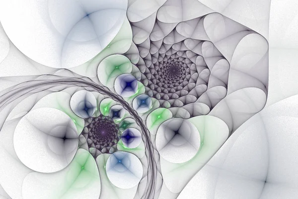 Soyut sarmal fractal sanat zemin (duvar kağıdı) şeffaf arka plan, şık uygulama projesi üzerinde. Sihirli illüstrasyon