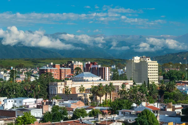 Beautiful city of Salta. North of Argentina. Aerial view from cableway