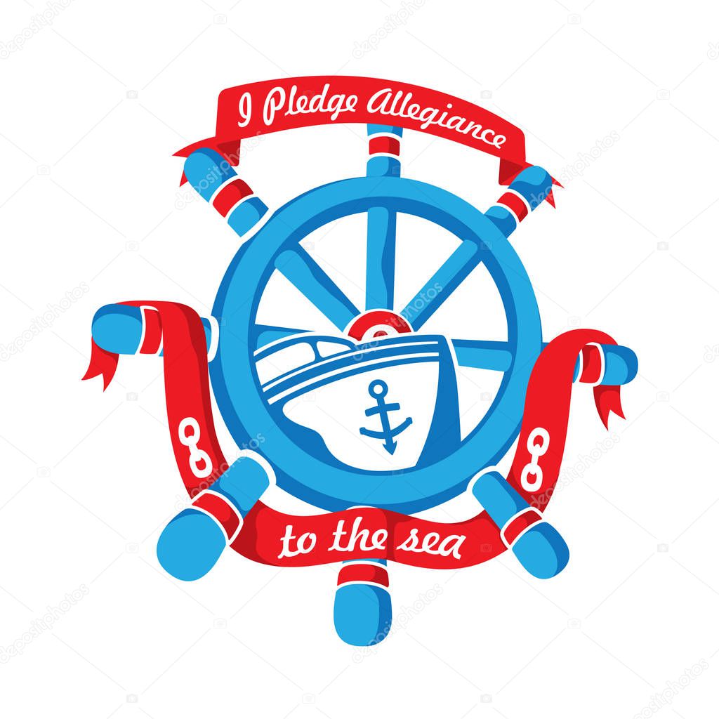 Sailor Mascot Illustration badge