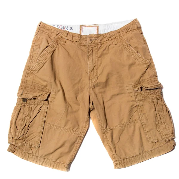 Beige vracht shorts — Stockfoto