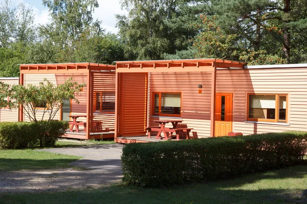 Case da campeggio in legno — Foto Stock