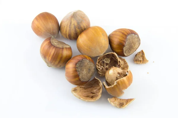 Pile of hazelnuts — Stock Photo, Image
