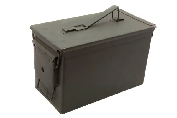 Caja de munición verde — Foto de Stock