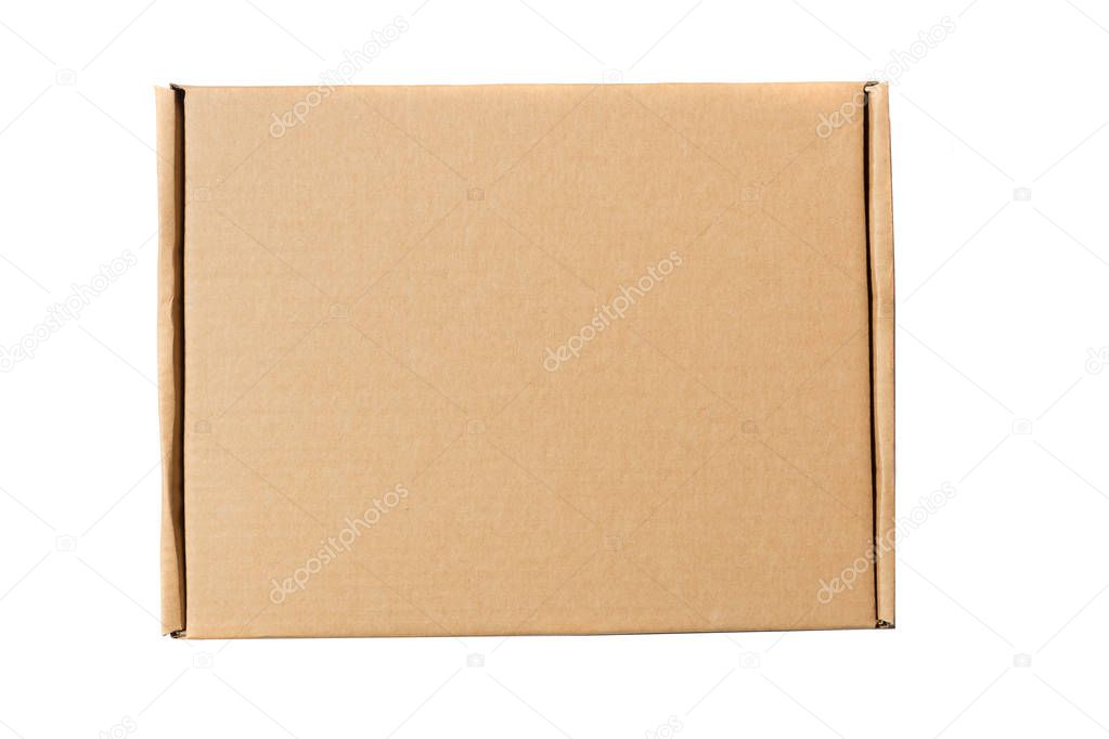 closed cardboard box