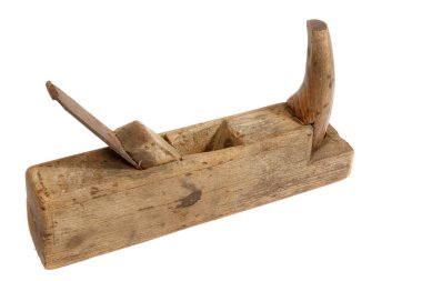 Beyaz zemin üzerinde ahşap planör.