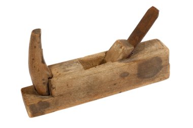 Beyaz zemin üzerinde ahşap planör.