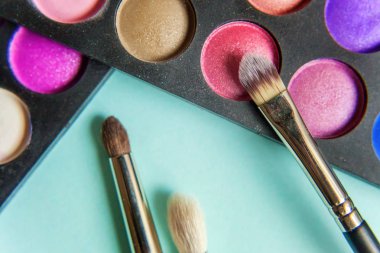 Makyaj fırçaları göz farı palette Close-Up