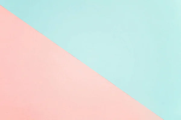 Mavi ve pembe pastel renk kağıt geometrik düz yatıyordu arka plan