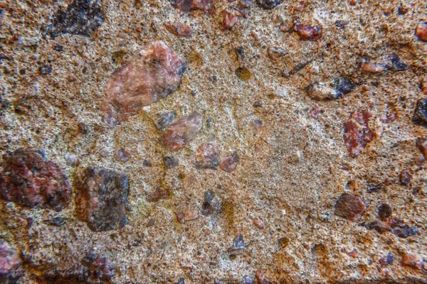 Parede Pedra Com Cimento Fundo — Fotografia de Stock