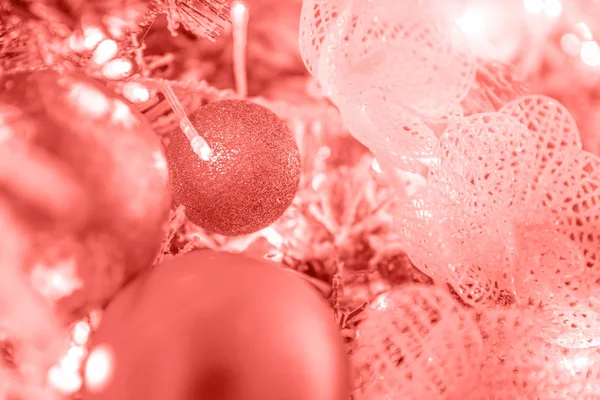 Classique Noël Décoré Nouvelle Année Cheminée Colorée Couleur Tendance Année — Photo
