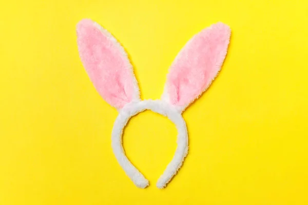 Feliz Concepto Pascua Preparación Para Las Vacaciones Orejas Decorativas Conejo —  Fotos de Stock