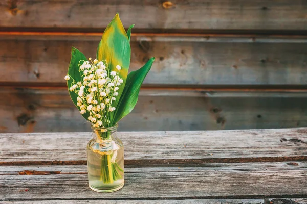 Bukett Blommor Vackra Luktar Blossom Kvistar Lilja Dalen Eller Maj — Stockfoto