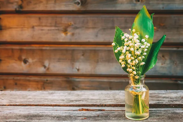 Bukett Blommor Vackra Luktar Blossom Kvistar Lilja Dalen Eller Maj — Stockfoto