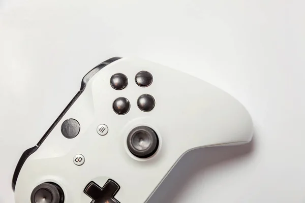 Joystick bianco su sfondo bianco — Foto Stock