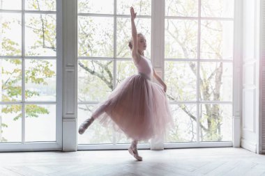 Genç balerin dans sınıf