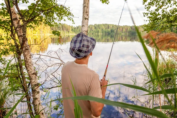 Fiskare med spön — Stockfoto