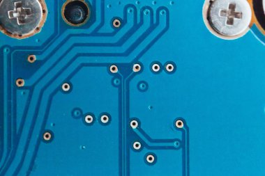 Devre kartını tamir. Elektronik donanım modern teknoloji. Anakart dijital kişisel bilgisayar çipi