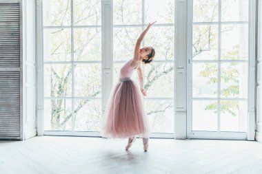 Genç balerin dans sınıf