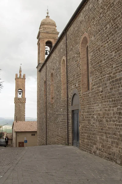 Panorama Montalcino Siena Toscana Italia Centro Histórico — Foto de Stock
