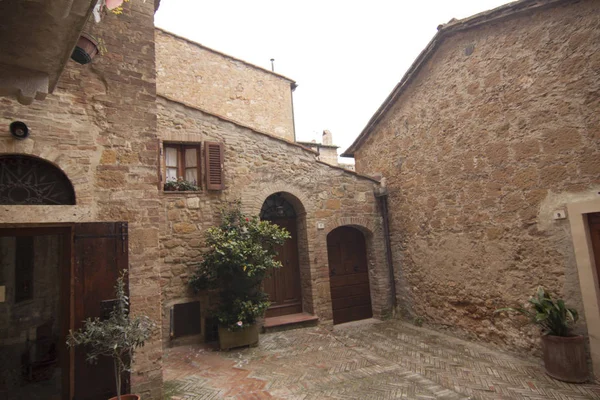 Pienza Siena Toskania Włochy — Zdjęcie stockowe