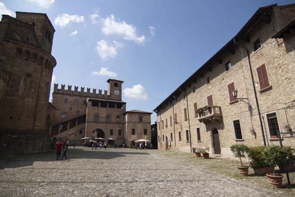 Borgo Castell Arquato Piacenza Itália — Fotografia de Stock