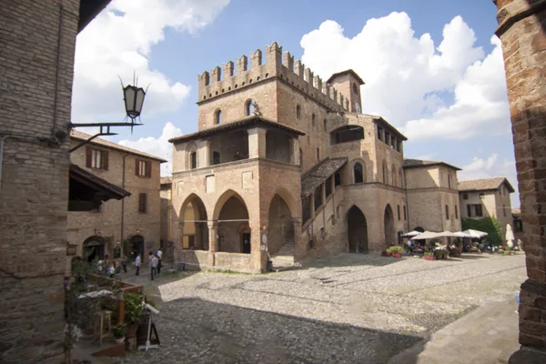 Castell Arquato Piacenza Itália Centro Histórico — Fotografia de Stock