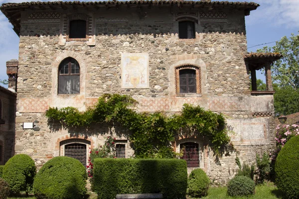 Historisches Dorf Grazzano Visconti Vigolzone Piacenza Italien — Stockfoto