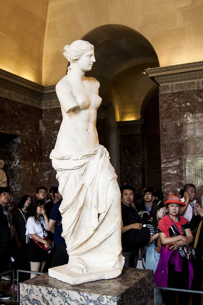 Estatua Venus Mili Louvre Paris Francia —  Fotos de Stock