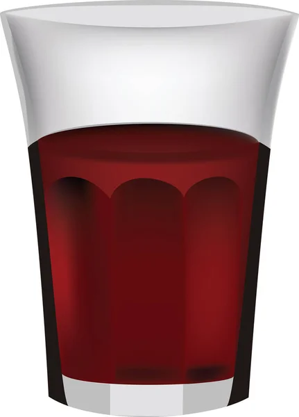 Κλασικό Ποτήρι Ποτήρι Που Περιέχει Ακόμη Κόκκινο Winestampa — Διανυσματικό Αρχείο