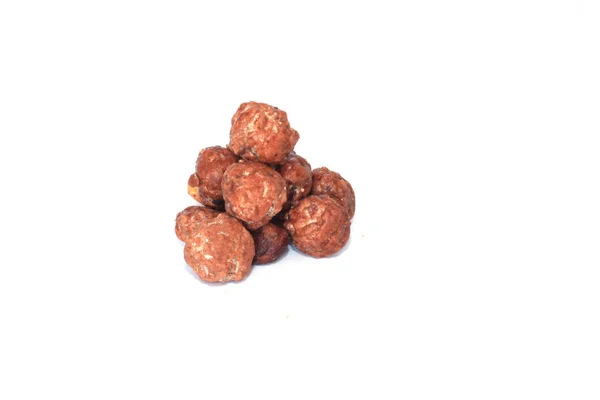 Group Sweet Caramelized Toasted Peanuts — Stock Photo, Image