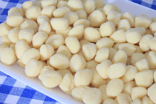 Gnocchi Patate Con Farina Acqua Patate Cotte — Foto Stock