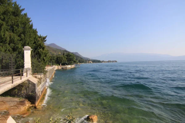 Panorama Sal Brescia Italia Lago Garda — Fotografia de Stock