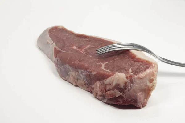Viande Crue Coupée Steak Picanha — Photo