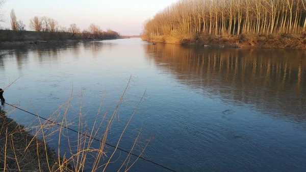 Sentier Fluvial Dans Mantoue Lombardie Italie — Photo