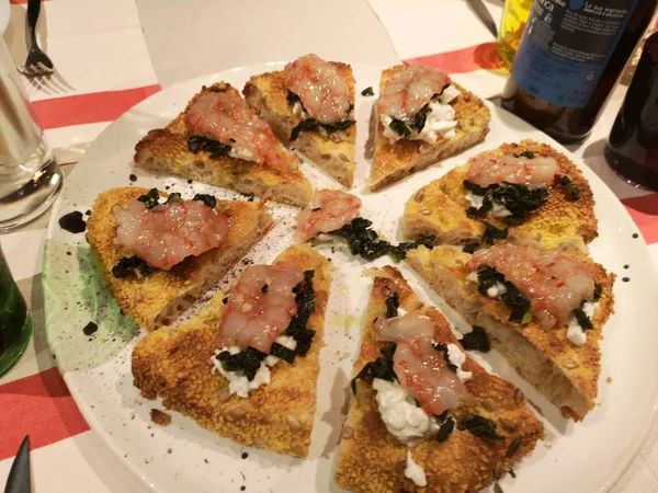 Portion Pizza Italienne Gastronomique — Photo