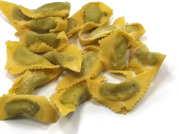 Tortelli Verdi Alle Erbe Amare Mantova Castel Goffredo — Foto Stock