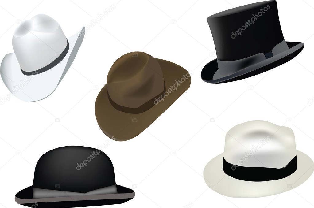 various hats of every type and class of use